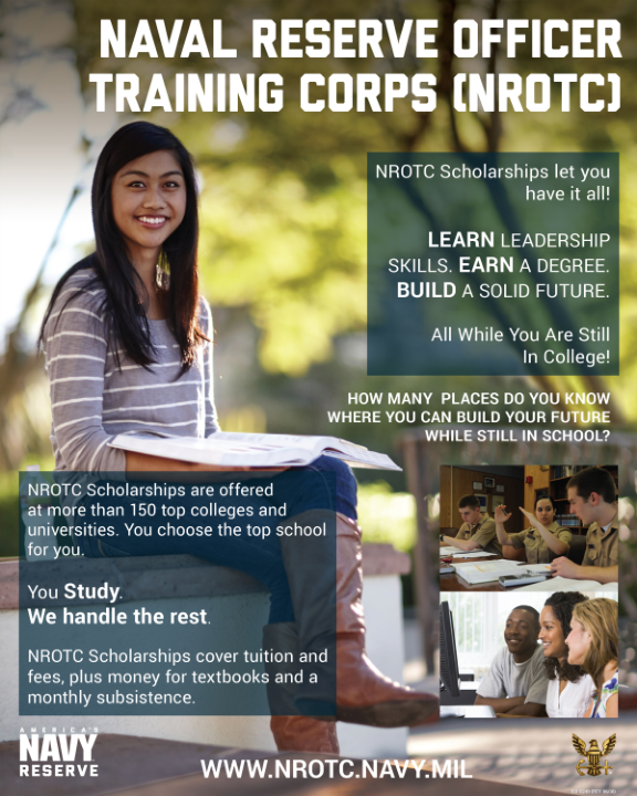 NROTC 奖学金让您拥有一切！ - 海军电子工具箱